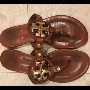Tory Burch Miller Metal Logo Sandals